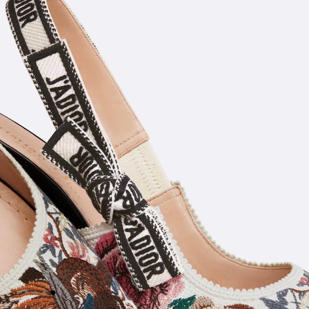 Christian Dior Jardin Dhivee E sling back heels
